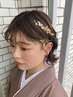 【7時~8時】似合わせヘアセット+フルメイク¥10900(結婚式/六本木/乃木坂)