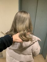 お～るうぇいず(always)&nbsp;ケアブリーチ大人可愛いハイトーンベージュアッシュ髪質改善