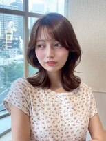 アフロート ディル(AFLOAT D'L) 2wayバングくびれミディアムレイヤー韓国ヘア
