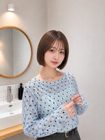 フォト 新宿三丁目(foto)&nbsp;髪質改善縮毛矯正地毛風ストレート切りっぱなしボブ