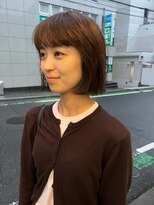 ナヌーク シブヤ(nanuk shibuya)&nbsp;癖を活かしてカット、色味は秋っぽくこっくりブラウンを