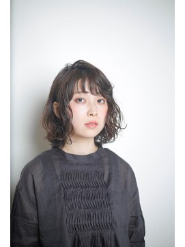 ボンヌーベル 【Bonne Nouvelle】シースルーバングル 無造作ウェーブ