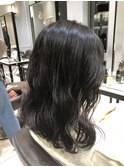低温デジタルパーマで作る柔らかパーマのミディヘア