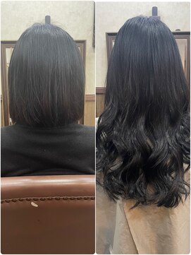 ディー エメ(D-aimer-) 地毛が重めの方はカットもできますよ☆+エクステ７０本