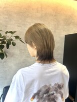 キロ(Kiro) 【Kiro】マッシュウルフ×ベージュコントラストカラー