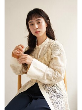 ムク 甲府(muku.) ミディアムヘア/斜めバング/グレージュカラー/甲府駅