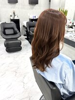 エンディアリング 東銀座(Endearing)&nbsp;黒髪/グレーベージュ/レイヤーロング/前髪パーマ/銀座/東銀座