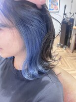 ラ タント(L'attente)&nbsp;インナーカラー/ハイトーン/イヤリングカラー/青