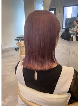 イミ(imi) ピンクベージュ/ブリーチ/ダブルカラー/ケアブリーチ/登戸