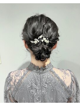 ジャックビーンズ 石山店(jack beans) 結婚式ヘアアレンジ シニヨン