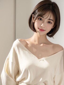 ウルカ 川口店(ulQua) ミディボブ×ツヤ感