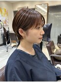 前髪あり大人小顔ショート/30代40代50代/岡野亘希