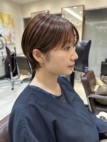 ピークアブー アヴェダ アトレ恵比寿(PEEK-A-BOO AVEDA) 前髪あり大人小顔ショート/30代40代50代/岡野亘希