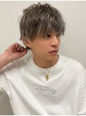 アッシュブラックカルマパーマベリーショートダークアッシュ