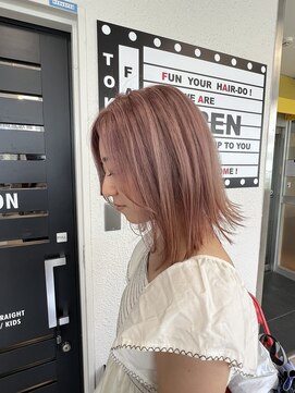 ファーム 大崎店(FAAM) ミディアム×ピンクベージュ