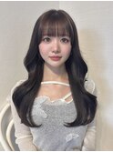 Instagram/annuy__o0 顔まわりカット/ベージュカラー/韓国巻き