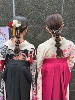 【ペア割り】卒業式袴お着付けヘアセット　\28600