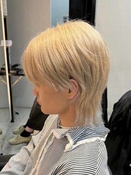 インク サカエ(inq sakae) メンズ/ウルフ/ブリーチカラー