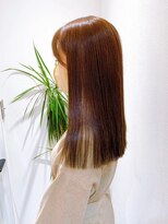 セイドット リー(Say. Ree)&nbsp;Say.ロングレイヤー縮毛矯正チェリーブラウンワインレッド表参道