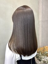 ファビ 渋谷(Fab) くびれヘア/暗めカラー/アプリコットオレンジ/縮毛矯正