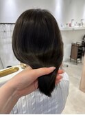 くびれヘア縮毛矯正アプリコットオレンジ夏ハイライト《用賀》