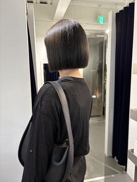 パズル(PUZZLE) #ストレートボブ/オリーブグレー/20代/オージュア/韓国ヘア