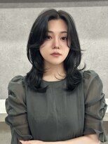 SSAW&nbsp;暗髪グレージュ＋ミディアムラフレイヤー