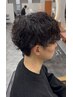 メンズカット+シャドウパーマ￥10000