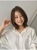 レイヤー/セミロングボブ髪質改善縮毛矯正白髪ぼかしショート