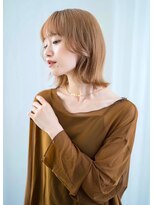 ケアリー 川西能勢口(Carelly)&nbsp;☆Beauty BESTスタイル/大人可愛いブルーカラーシースルーバング