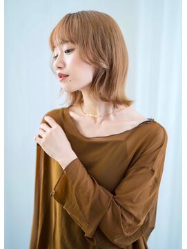 ケアリー 川西能勢口(Carelly) ☆Beauty BESTスタイル/大人可愛いブルーカラーシースルーバング