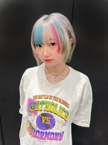 ヌル 原宿店(Null) スラッシュカラー/ルーツカラー/ブリーチデザインカラー/ウルフ