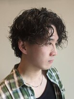 ボンドヘアー(Bond Hair) メンズ/スパイラルパーマ/マッシュショート