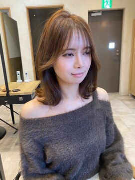 ラボヌールヘアーグレース 門前仲町店(La Bonheur hair grace) 【杉本】ベージュ/くびれミディアム/レイヤーボブ