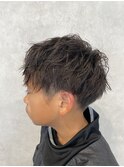 子供のカット+スパイラルパーマ