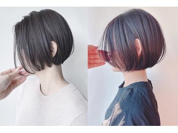 モリオフロムロンドン 原宿本店(morio from London)の写真/湿気で広がる髪も手ぐしでまとまるストレートに♪ショートヘアのストレートはお任せください♪