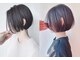 モリオフロムロンドン 原宿本店(morio from London)の写真/湿気で広がる髪も手ぐしでまとまるストレートに♪ショートヘアのストレートはお任せください♪