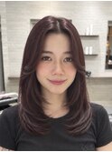 レッドカラー×ミディアムレイヤー ♪
