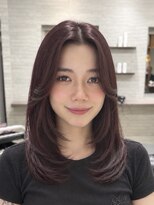 モク 上野(mok)&nbsp;レッドカラー×ミディアムレイヤー ♪