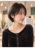 韓国っぽ 耳かけくびれショートボブ