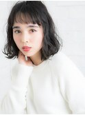大人気 エアリー 前下がり ボブ