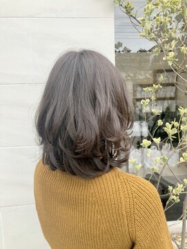 アナザーワールド(ANOTHER WORLD) 柔らか＊小顔＊レイヤー/セミディ/グレージュ