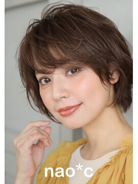 ナオシ トレス 富雄店(nao*c tres) 【富雄nao*c tres】大人かわいい小顔ショートボブ
