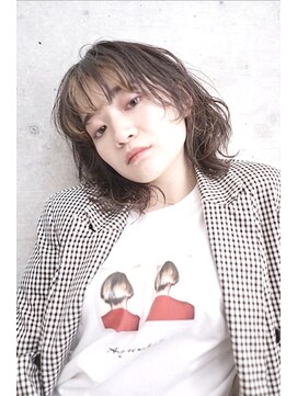 ファム(FAM) ウルフミディアム シースルーバング ワイドバング 代官山 中目黒