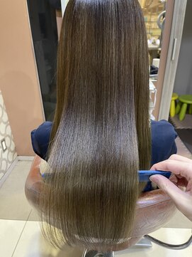 ヘアリゾートエーアイ 高田馬場店(hair resort Ai) 20代30代40代マロンベージュ/Aラインボブ/かきあげ[高田馬場駅]