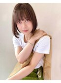 ナチュラルな顎ラインボブ【アフロート吉祥寺 緒方】