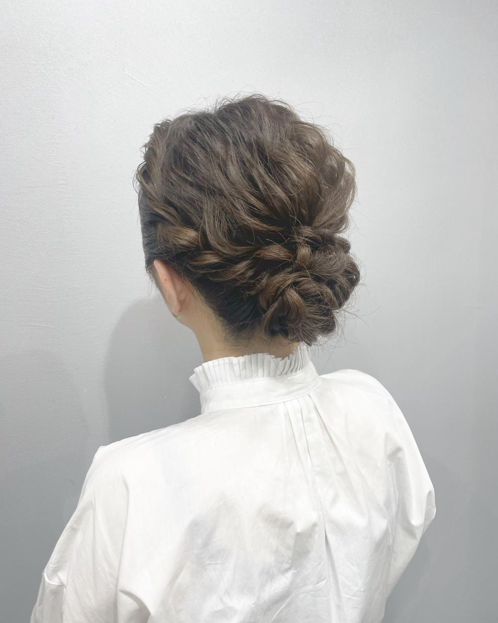 代官山☆美容室】結婚式ヘアセット☆シニヨン：L178875449｜レイド