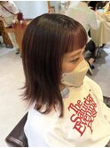 艶カラーとまゆ上前髪