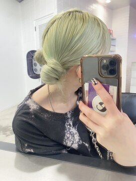 ゲーム 原宿店(GAME) ダブルカラーミルクティーベージュカラーケアブリーチ韓国