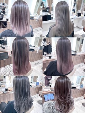 アッシュ 大宮店(Ash) シアーカラーラベンダーカタログ　髪質改善バレイヤージュ